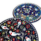 Set 2 Ceramic plates -  Birds and flowers & Fish