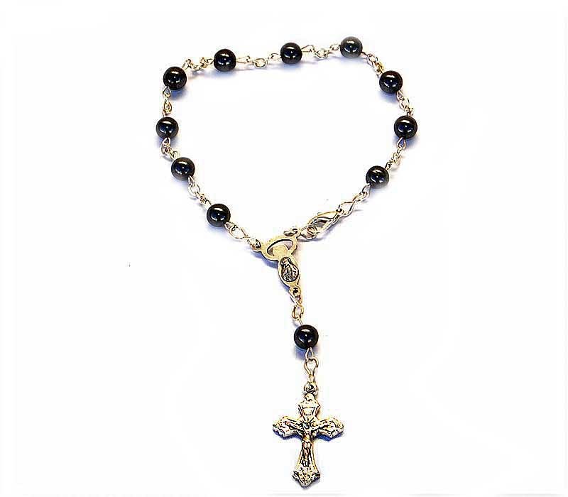 Hematite bracelet rosary