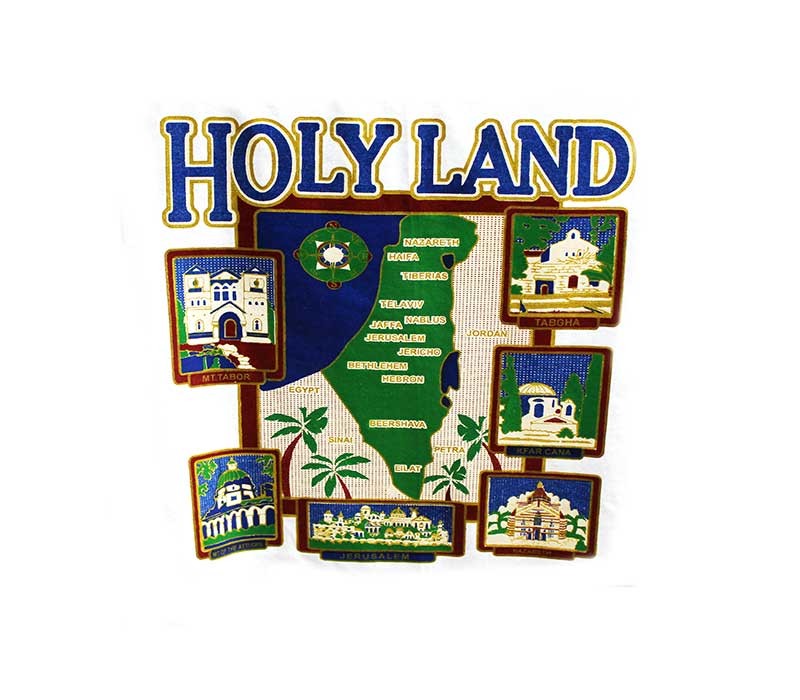 Holy land Sites Map -  T-shirt