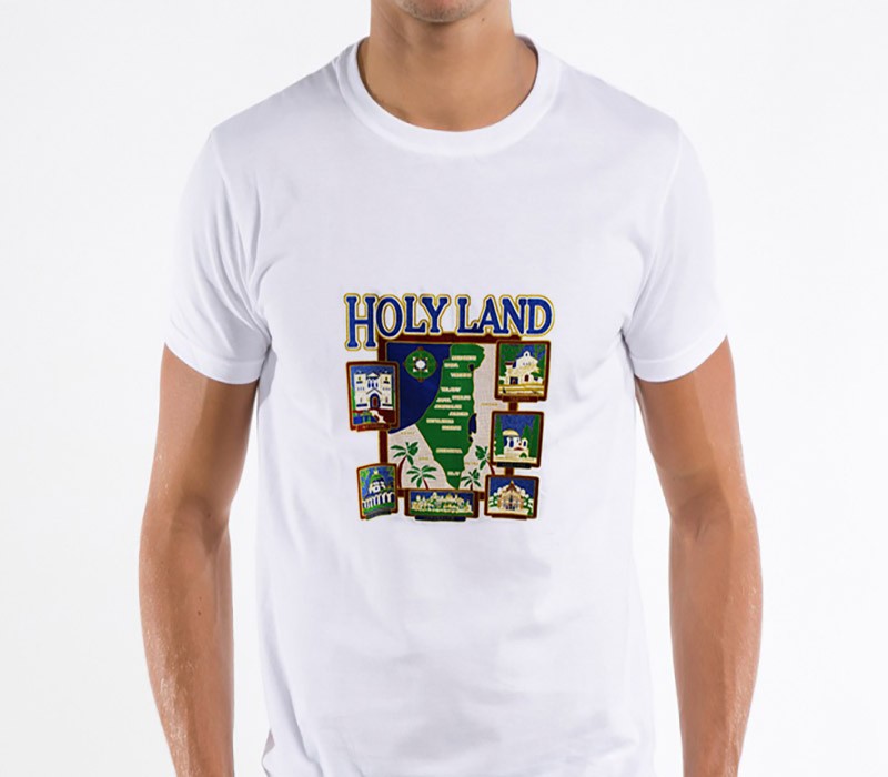 Holy land Sites Map -  T-shirt