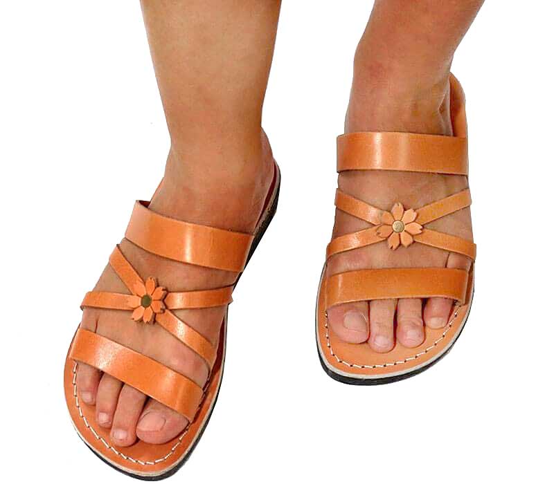 Holy Land Market Unisex Leather Biblical Flip Flops Palestine | Ubuy