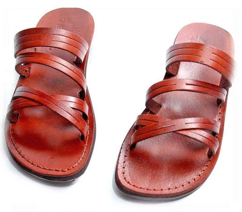 Buy Brown Ladies' Genuine Leather Sandals for Women, Strappy Comfort  Walking Ankle Straps Sandals, TROY Online in India - Etsy