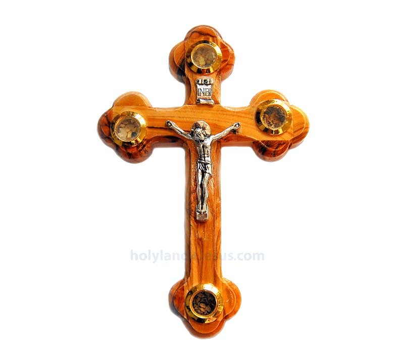 Olive wood Crucifix | 12 cm / 4.8 inches