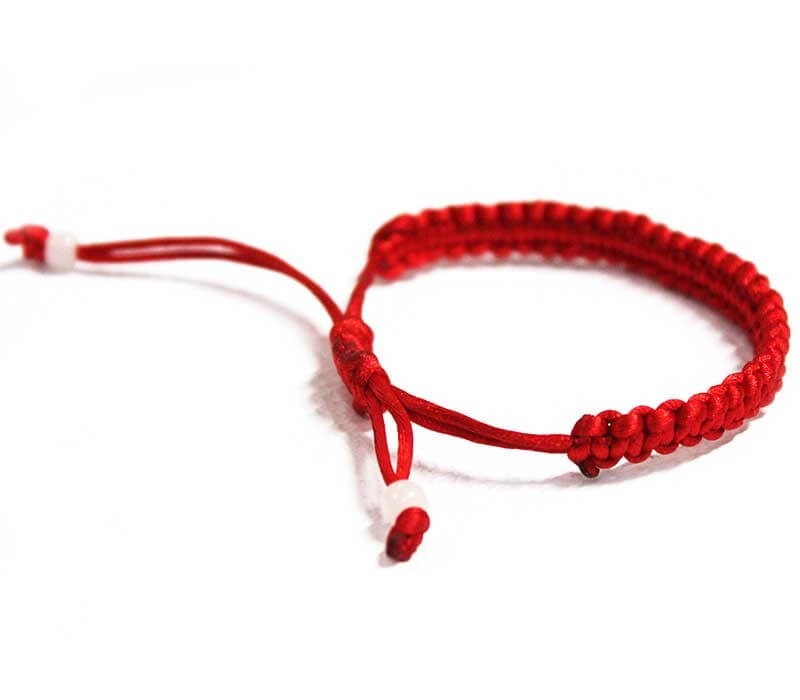 Red deals silk bracelet