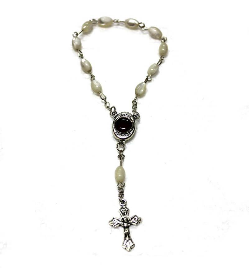 Rice Pearl Rosary bracelet