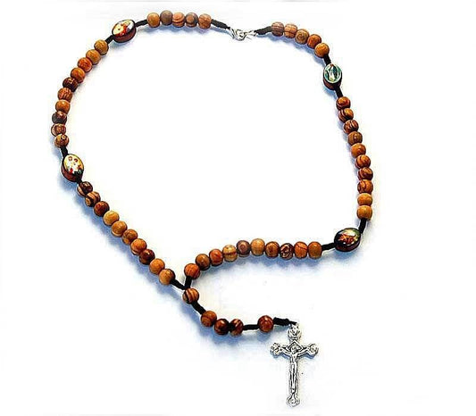Round beads Rosary- 4 Icons