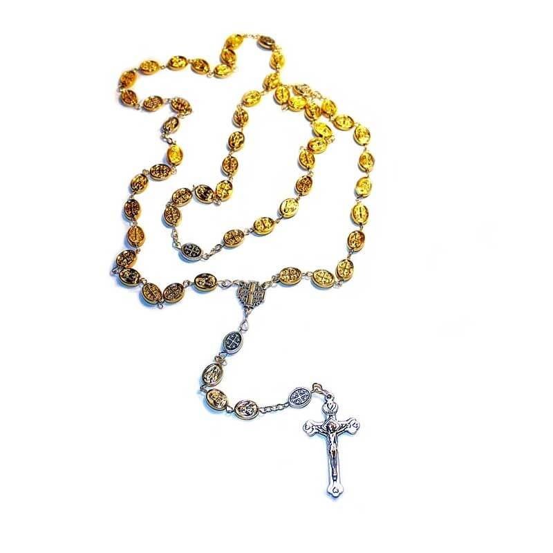 Rosary- Jerusalem icons- Gold & Silver plating