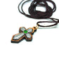 Olive wood & Metal Cross pendant