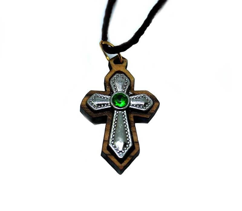 cross pendant with zircon stone