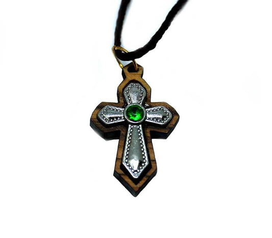 cross pendant with zircon stone