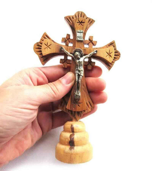 small crucifix live wood