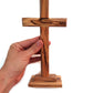 Cross on base | Olive wood | 8.5 inches