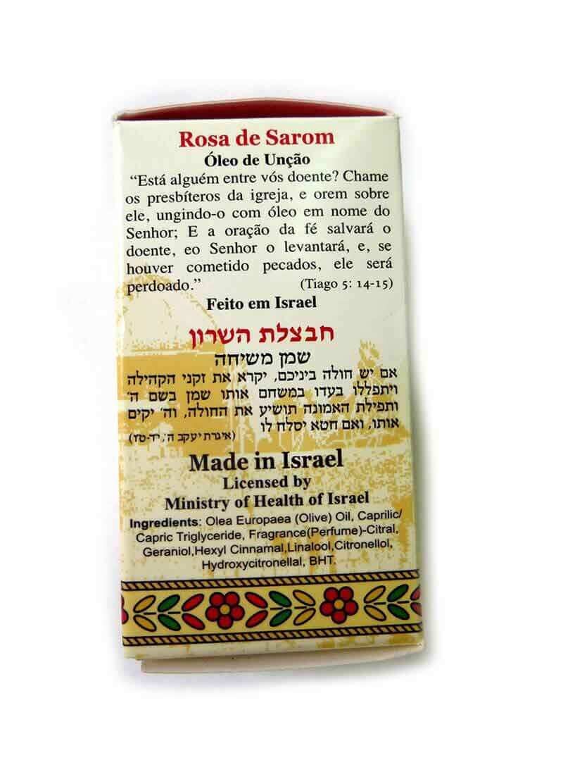 Biblical Anointing Oil for Prayer Rose oif Sharon Jerusalem 8.5fl.oz/250ml