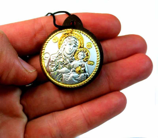 Mother Mary and Baby Jesus Amulet