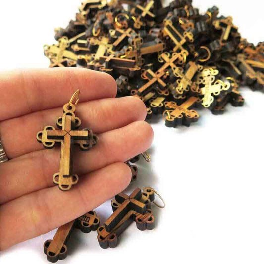100 rosary crosses