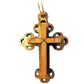 olivewood cross pendant