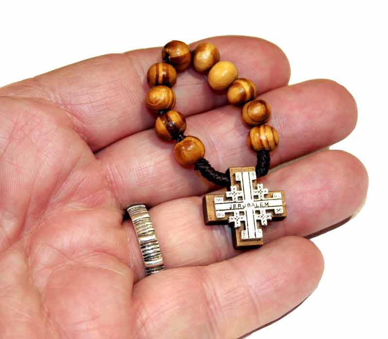 Rosary ring - JERUSALEM CROSS