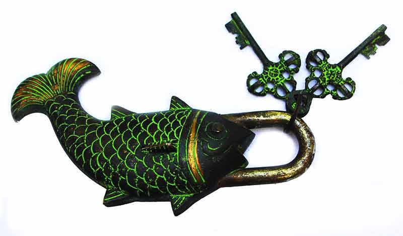 Fish-shaped lock
