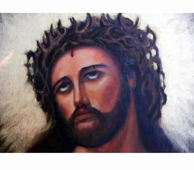 Original Jesus Icon oil painting