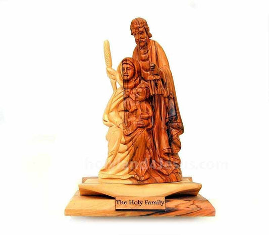 The Holy Family | olive wood statue