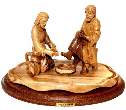 Jesus washing his disciples' feet