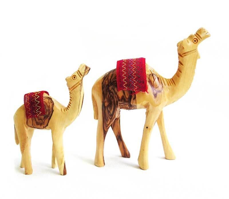 Olive wood camels