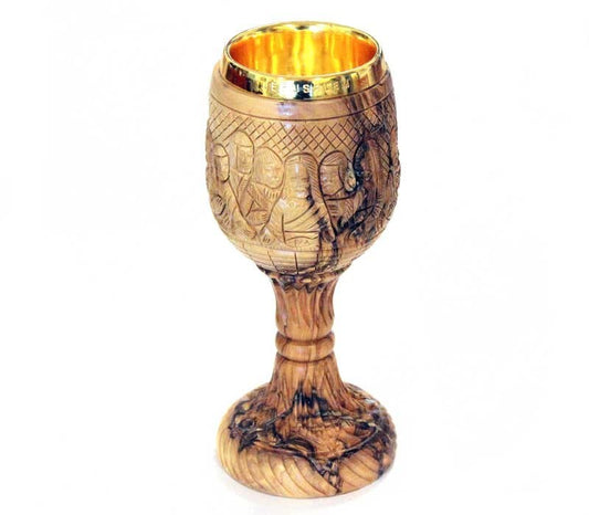 Chalice | Last Supper | olive wood