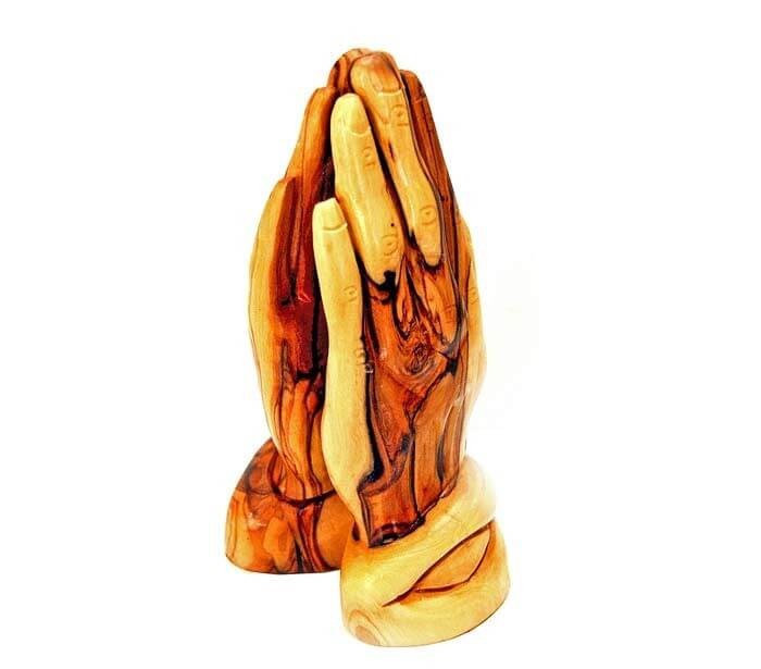 Praying hands Olive wood