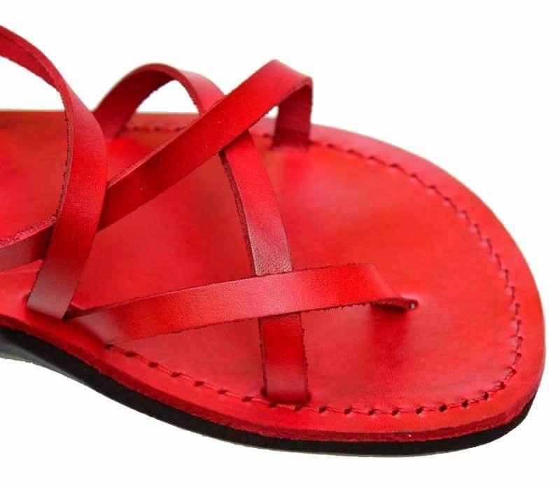 Jesus sandals model 3 red zoom