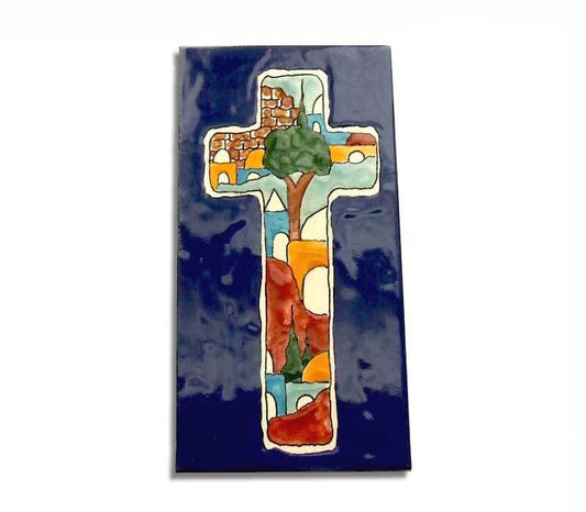 Emmaus Cross | Armenian Ceramic | Free shipping