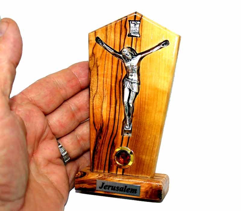 Holy Family | 13 cm olive wood base
