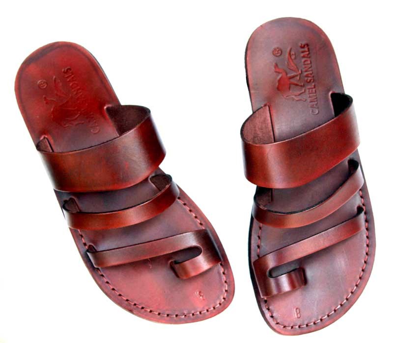 Holy Land Market Unisex Adults/Children Genuine Leather Biblical Sandals/Flip  Flops/Slides/Slippers (Jesus - Yashua) Jericho Style (8-8.5 Women/6-6.5  Men) - Walmart.com