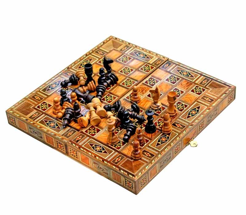 Chess Checkers and Backgammon Game Set