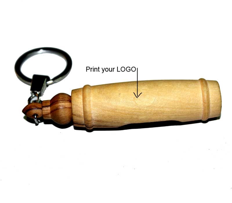 Olive wood Key chain with olive oil
