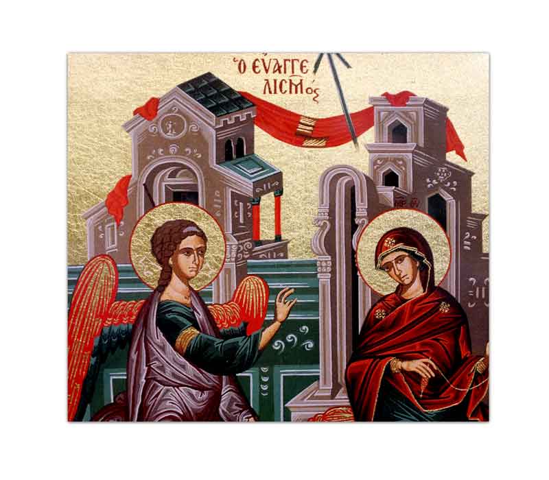 The Annunciation of Angel Gabriel to St. Mary
