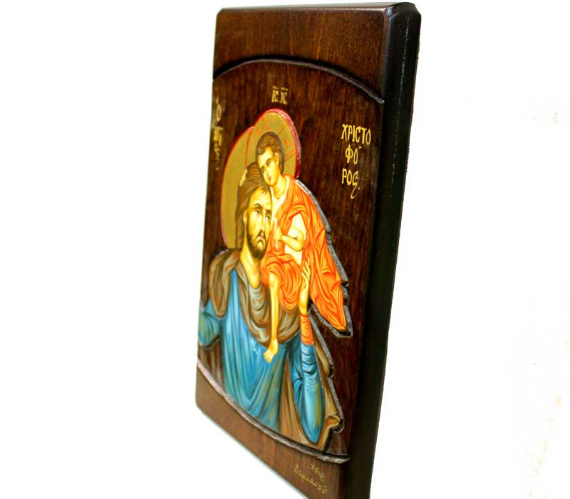 Saint Joseph and Child Jesus Icon.