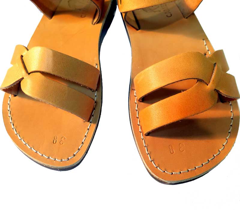 Samira - Leather Jesus sandal – Holysouq - Handmade Leather Creations