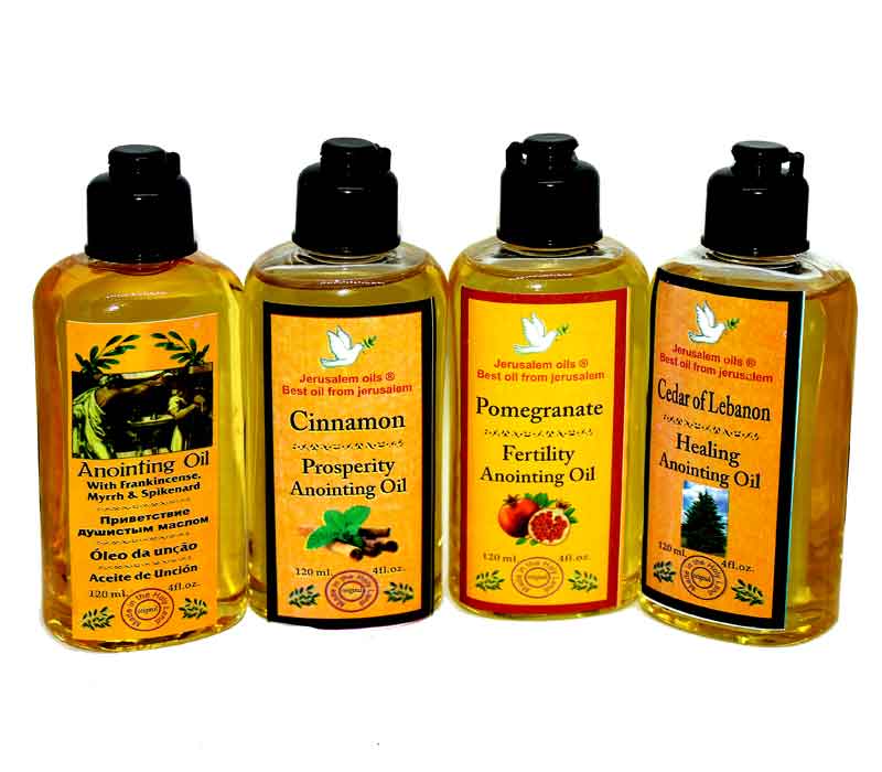 set of 4 anointing oil