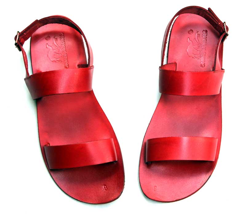 earthing sandals red 77
